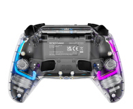DELTACO Pad bezprzewodowy PS4 GAM-169-T Transparentny RGB - 1226123 - zdjęcie 2